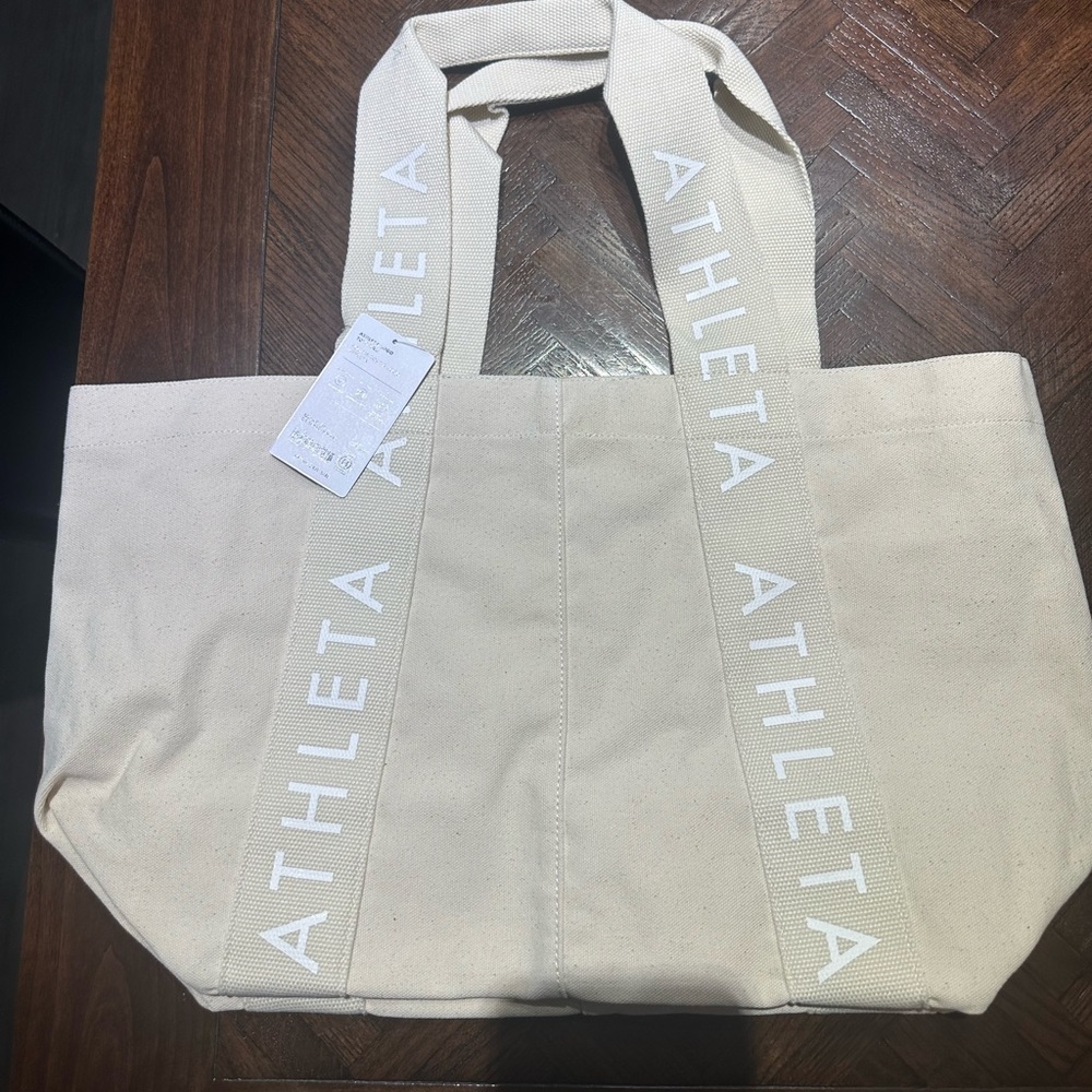 Athleta canvas tote bag